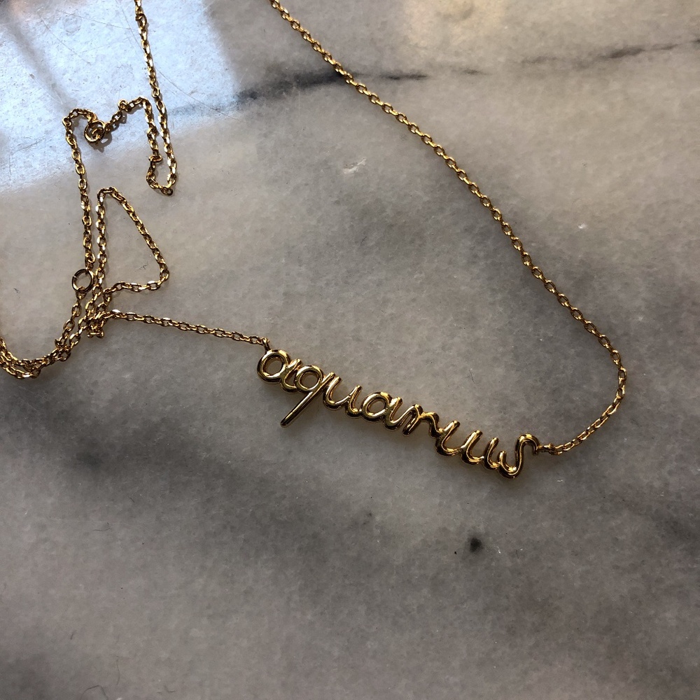 Aquarius Zodiac Necklace